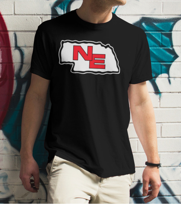NE Nebraska State Outline Arrowhead T-Shirt