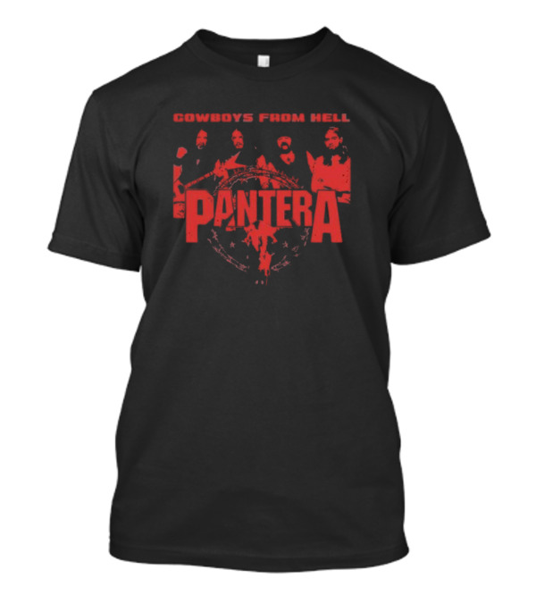 Pantera Cowboys From Hell Band Members Red T-Shirt