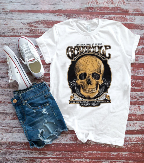 Celebrating 30 Years Gov’t Mule Skull Design Dec 28 New Haven CT Dec 30-31 New York NY T-Shirt