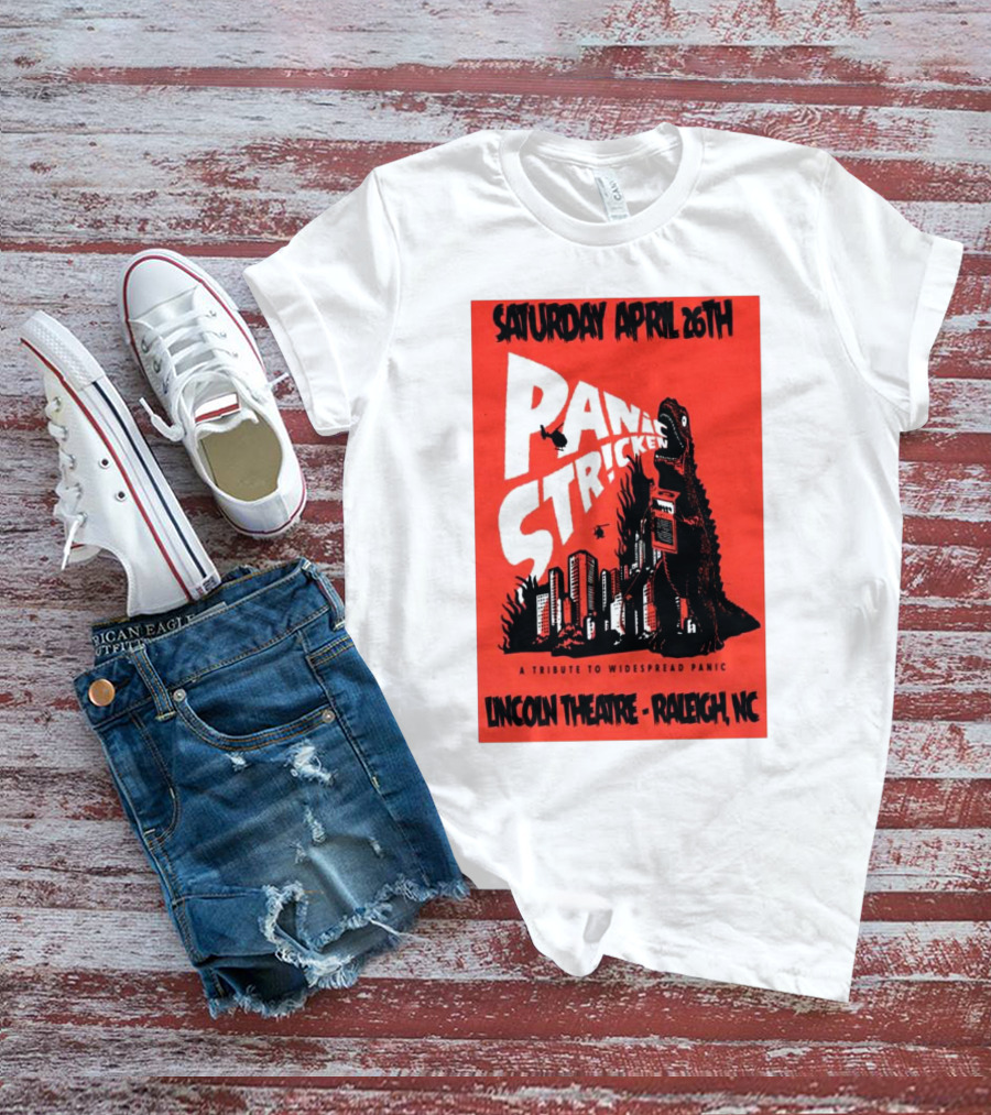 Saturday April 26th Panic Stricken A Tribute To Widespread Panic Lincoln Theatre Raleigh NC T-Shirt