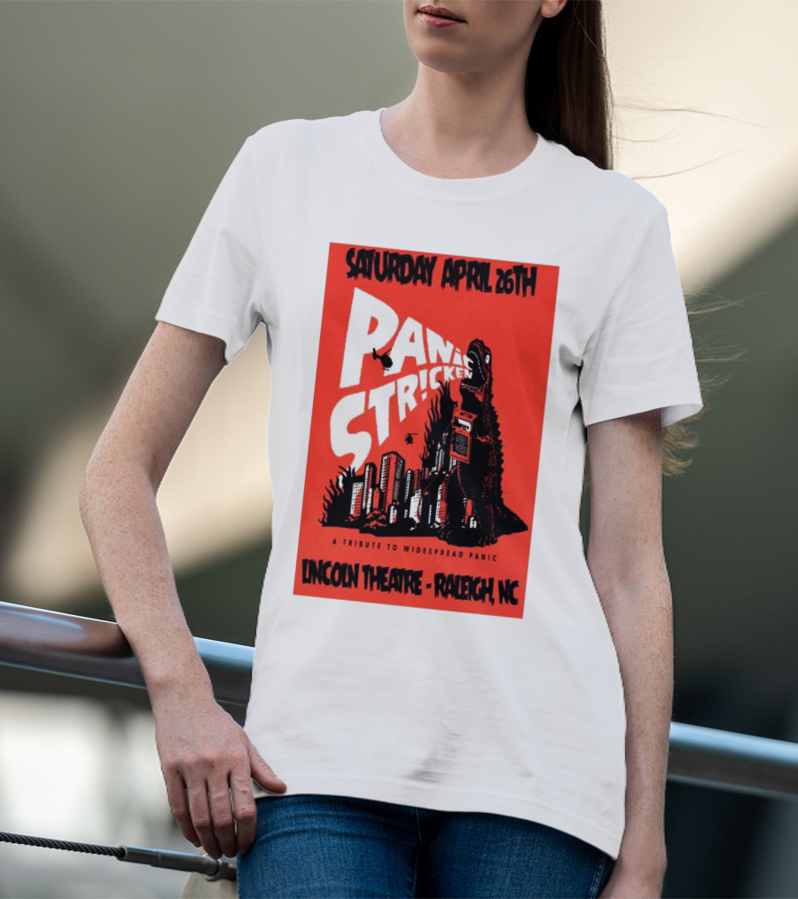 Saturday April 26th Panic Stricken A Tribute To Widespread Panic Lincoln Theatre Raleigh NC T-Shirt
