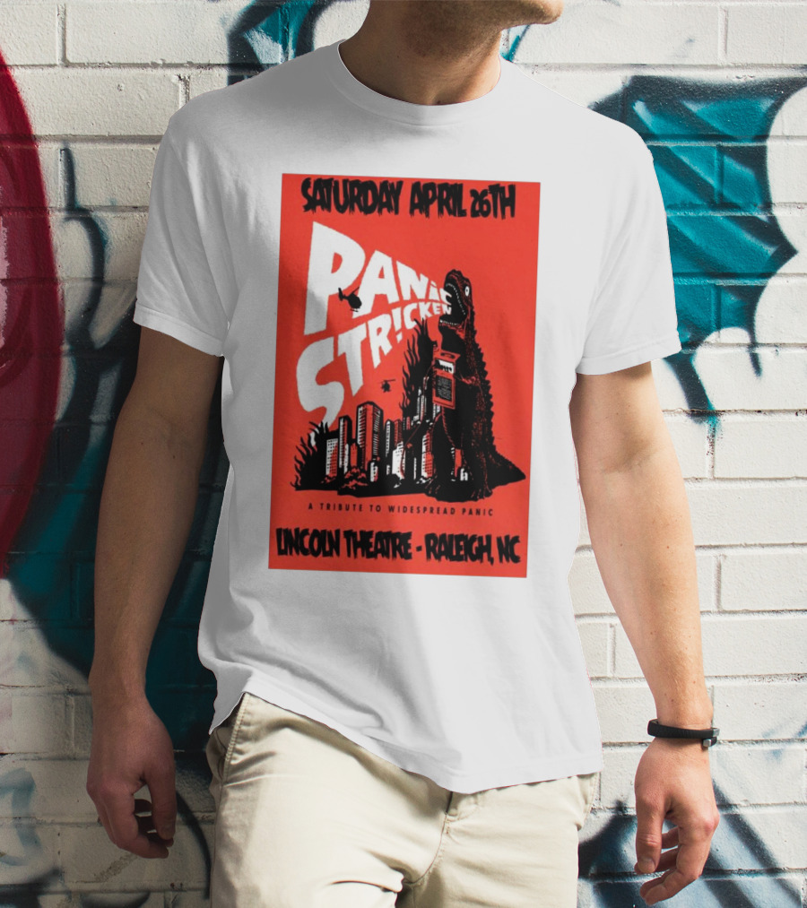 Saturday April 26th Panic Stricken A Tribute To Widespread Panic Lincoln Theatre Raleigh NC T-Shirt