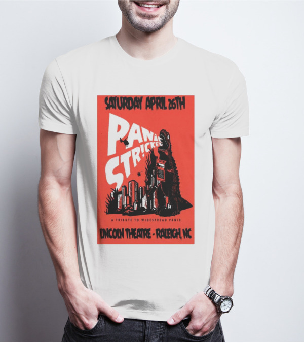 Saturday April 26th Panic Stricken A Tribute To Widespread Panic Lincoln Theatre Raleigh NC T-Shirt