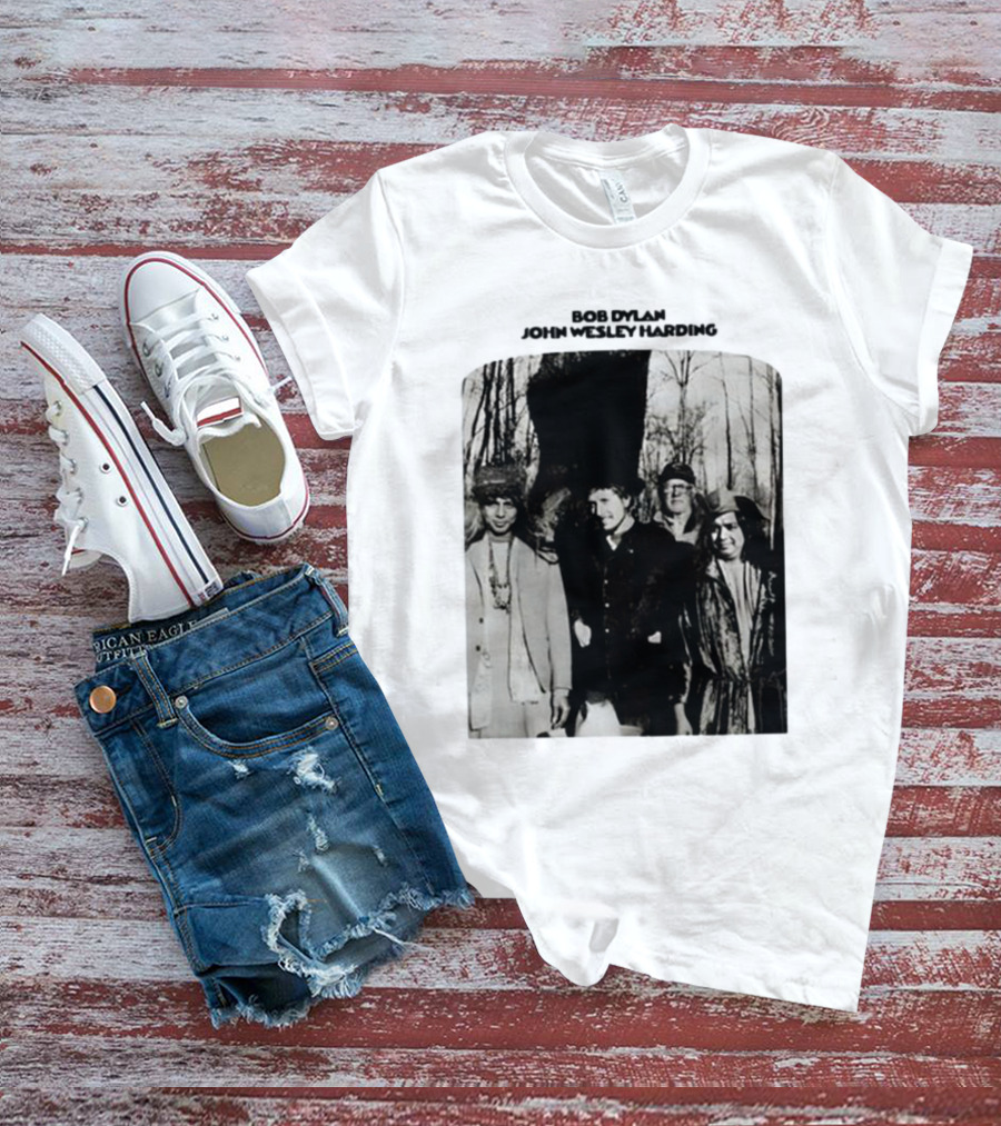 Bob Dylan John Wesley Harding Album Cover Image T-Shirt