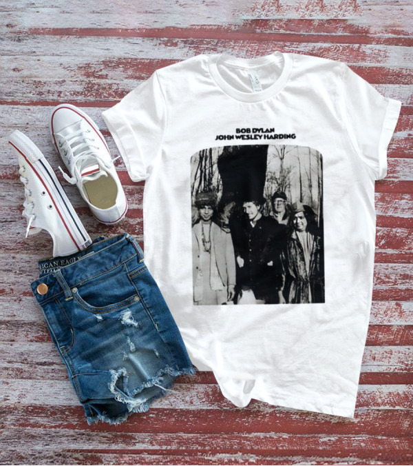 Bob Dylan John Wesley Harding Album Cover Image T-Shirt