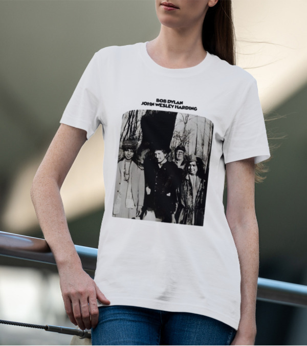 Bob Dylan John Wesley Harding Album Cover Image T-Shirt