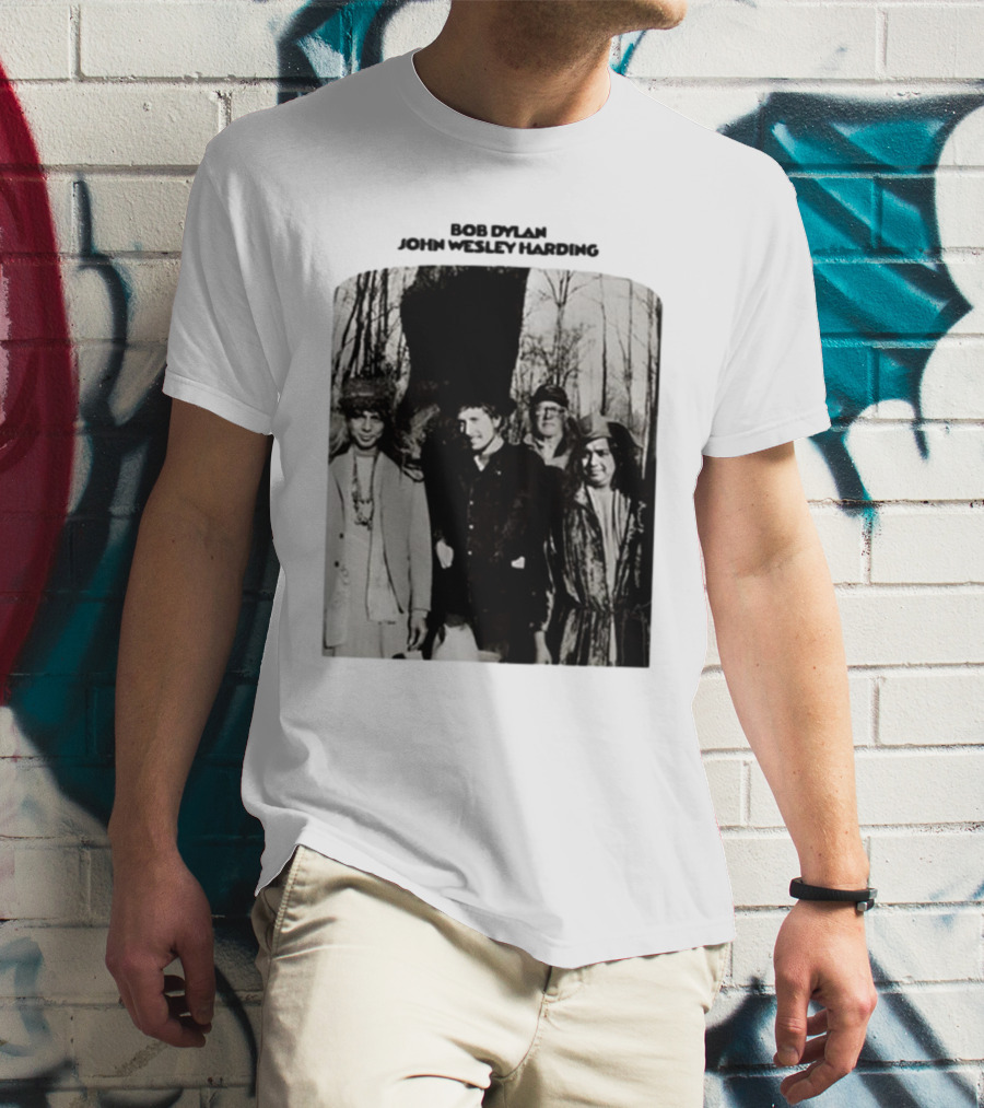 Bob Dylan John Wesley Harding Album Cover Image T-Shirt