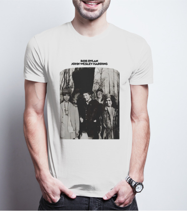 Bob Dylan John Wesley Harding Album Cover Image T-Shirt