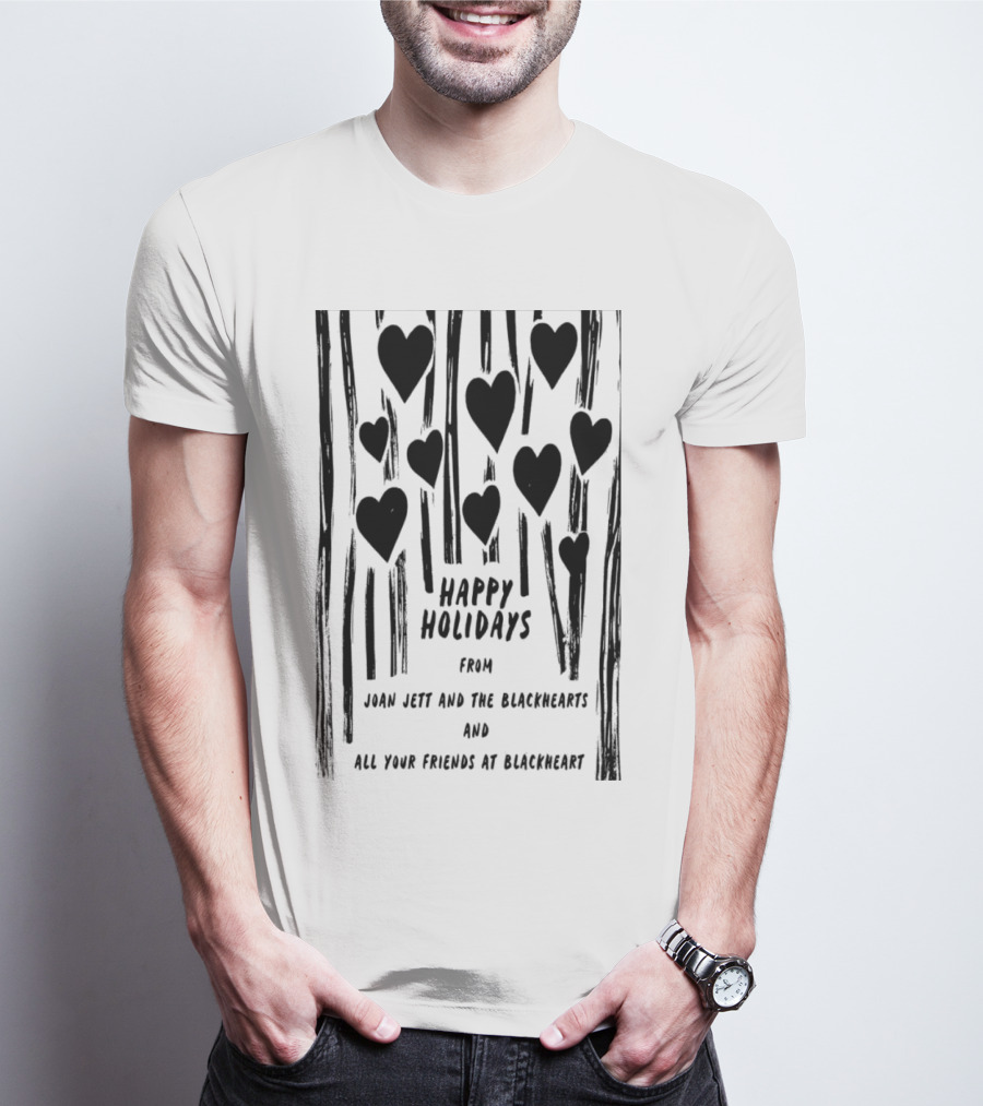 Happy Holidays From Joan Jett And The Blackhearts And All Your Friends At Blackheart T-Shirt