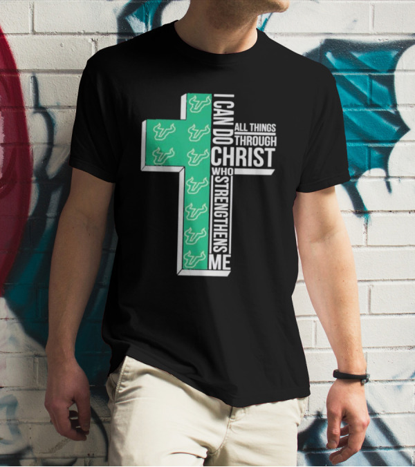 South Florida Bulls Christian Faith Empowerment With Cross T-Shirt