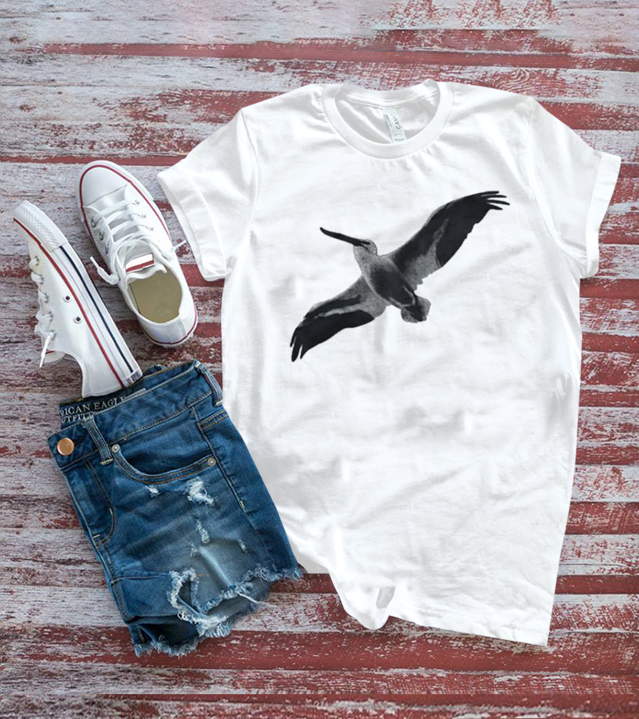 Staff Somewhere On The Northside Black And White Pelican T-Shirt