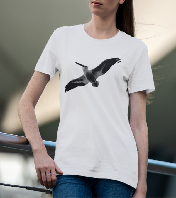 Staff Somewhere On The Northside Black And White Pelican T-Shirt