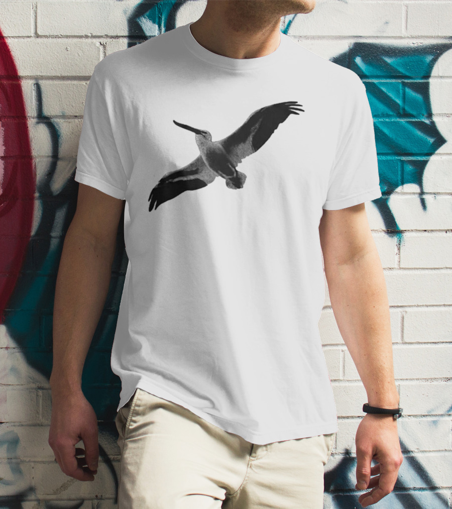 Staff Somewhere On The Northside Black And White Pelican T-Shirt