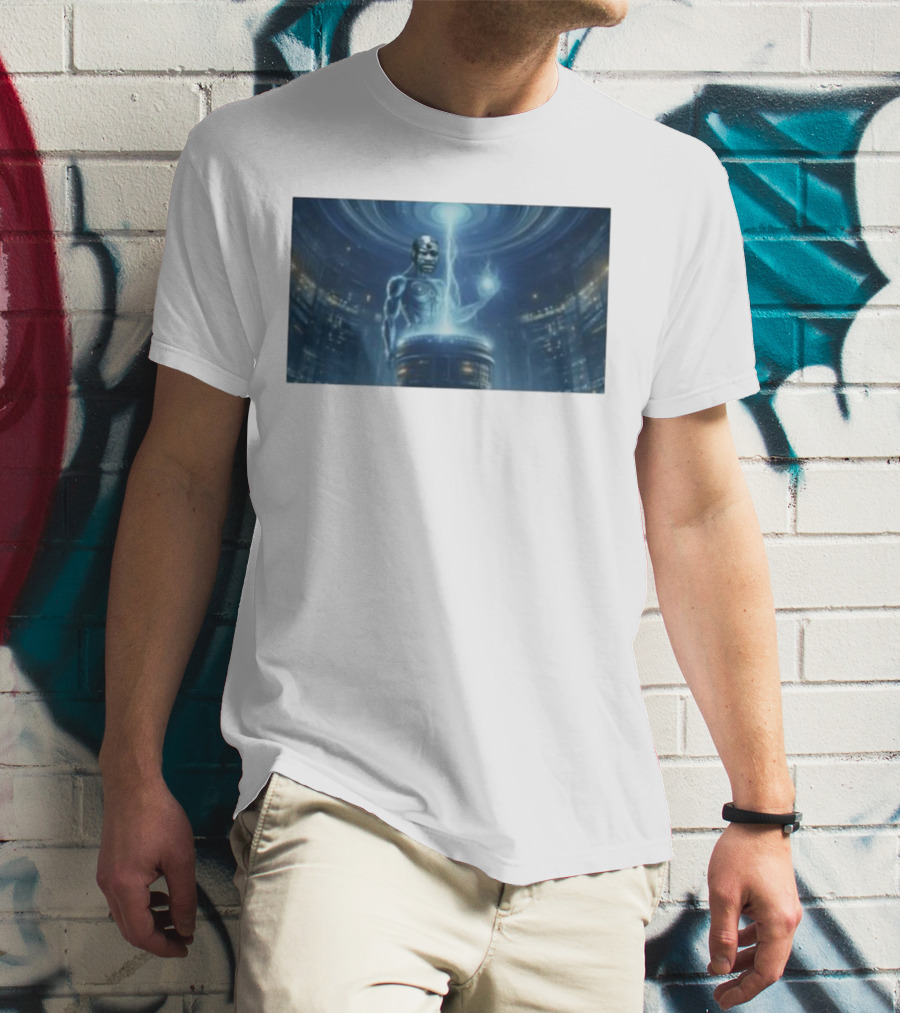 0Xerrl George Droyd Reactor Cybernetic Energy Power Core T-Shirt