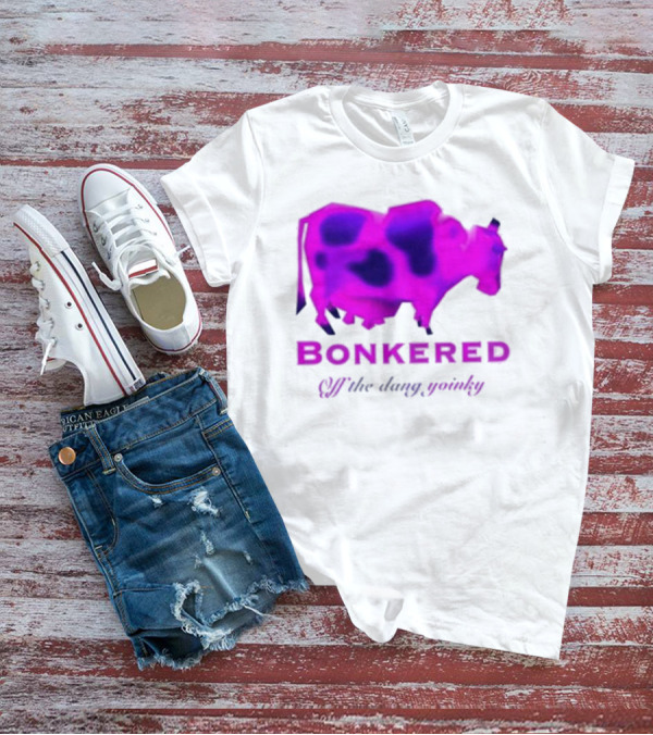 BONKERED Off The Dang Yoinky Purple Cow T-Shirt
