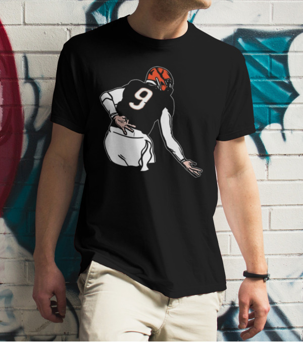 Joe Griddy Joe Burrow Number 9 Cincinnati Bengals Football T-Shirt