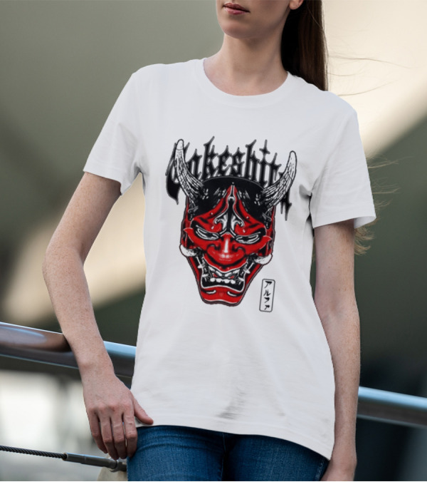 Konosuke Takeshita Demon Mask Alpha Kanji Triblend T-Shirt