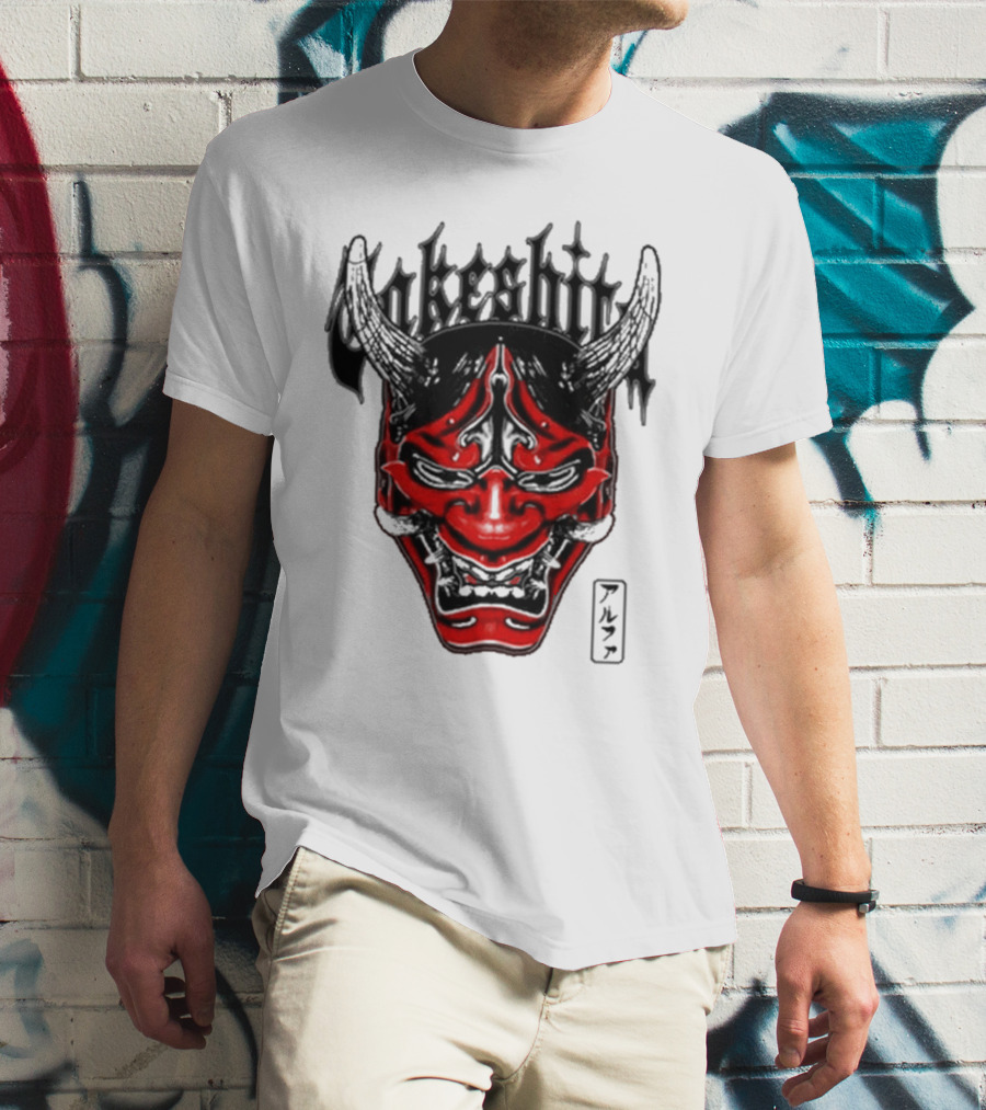 Konosuke Takeshita Demon Mask Alpha Kanji Triblend T-Shirt