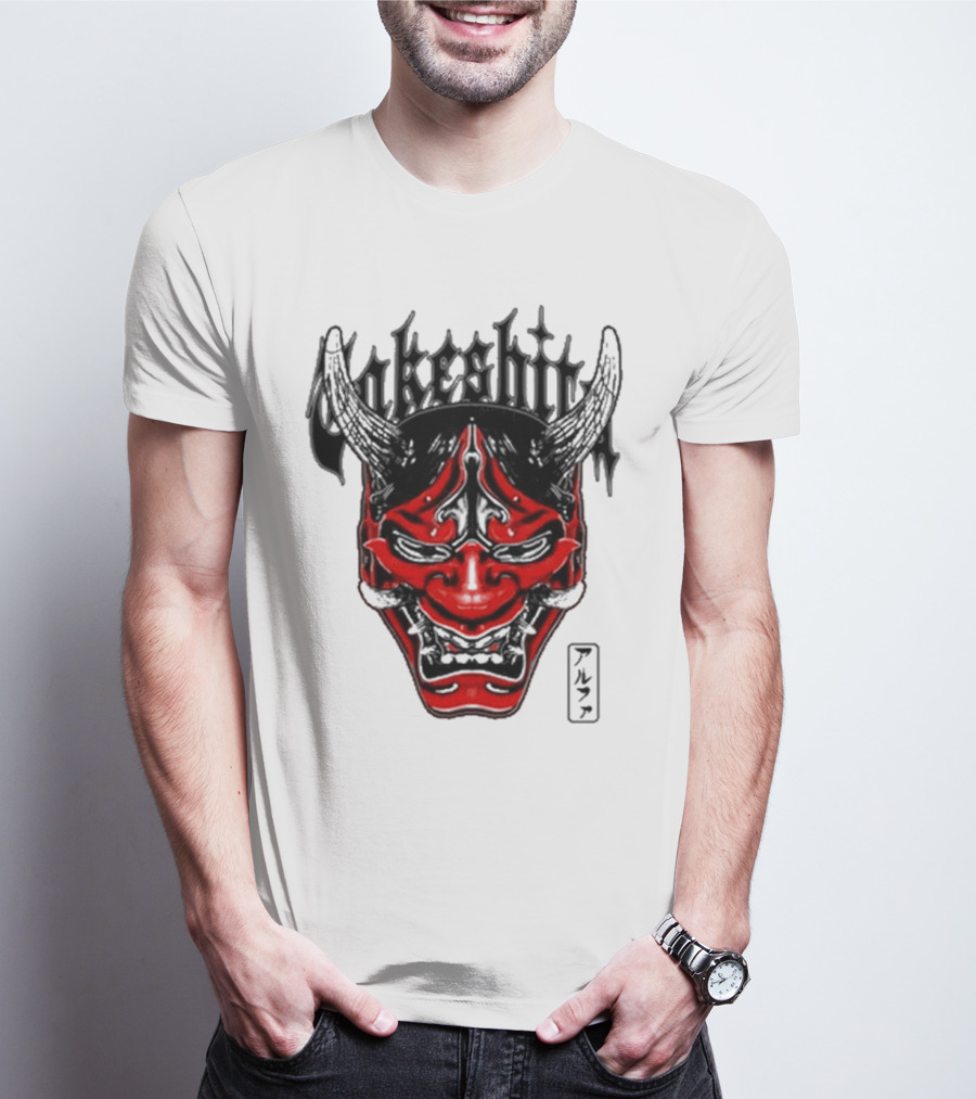 Konosuke Takeshita Demon Mask Alpha Kanji Triblend T-Shirt