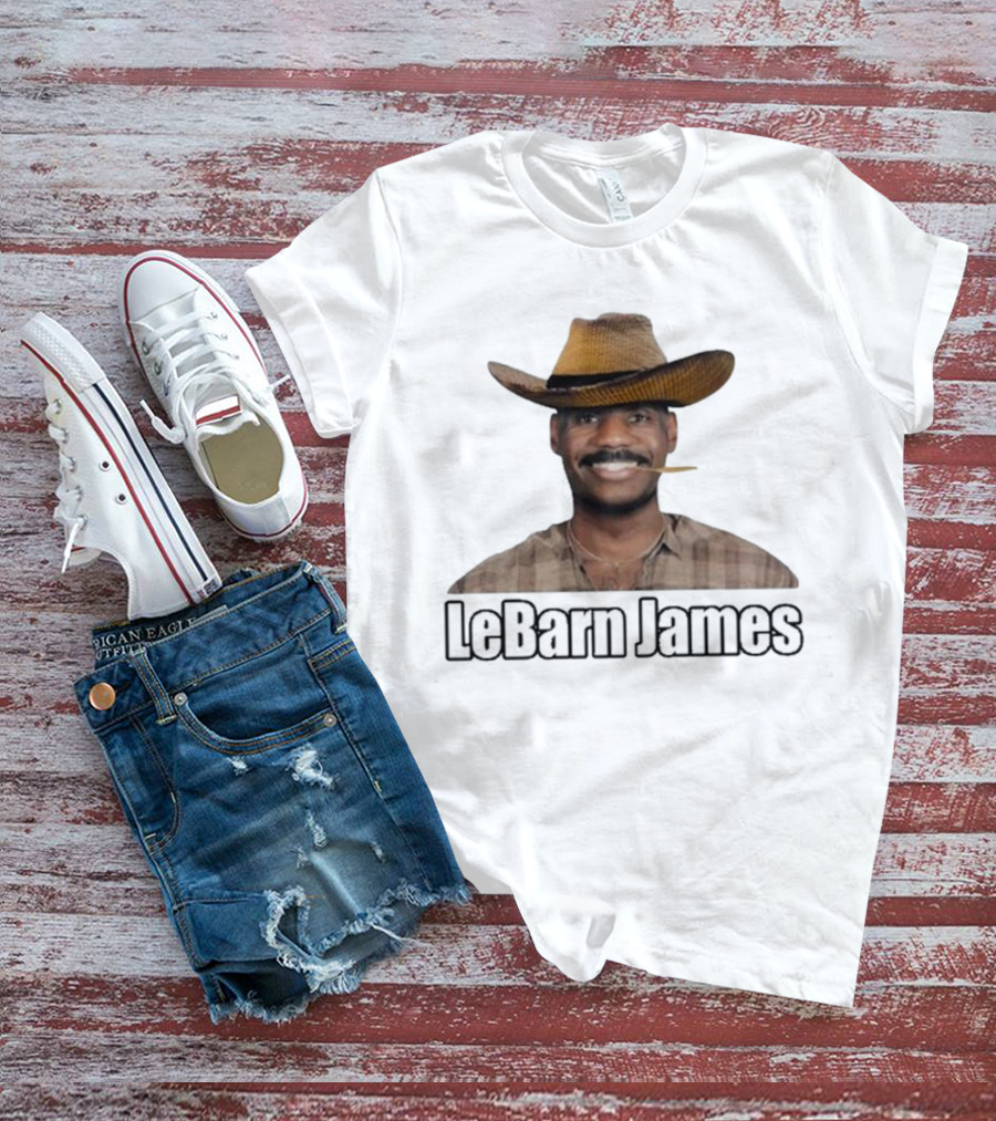 Lebron James Lebarn James Cowboy Hat Mustache T-Shirt