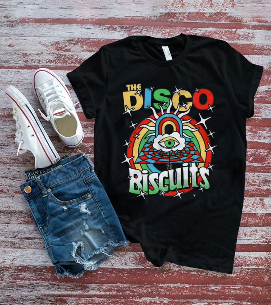 The Disco Biscuits Eye Pyramid Starburst NYE 2025 T-Shirt