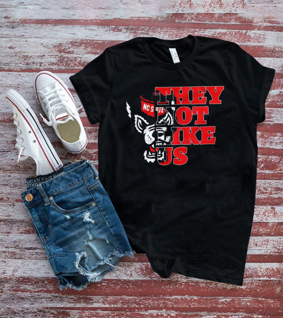 They Not Like Us NC State Wolfpack Football 2025 T-Shirt