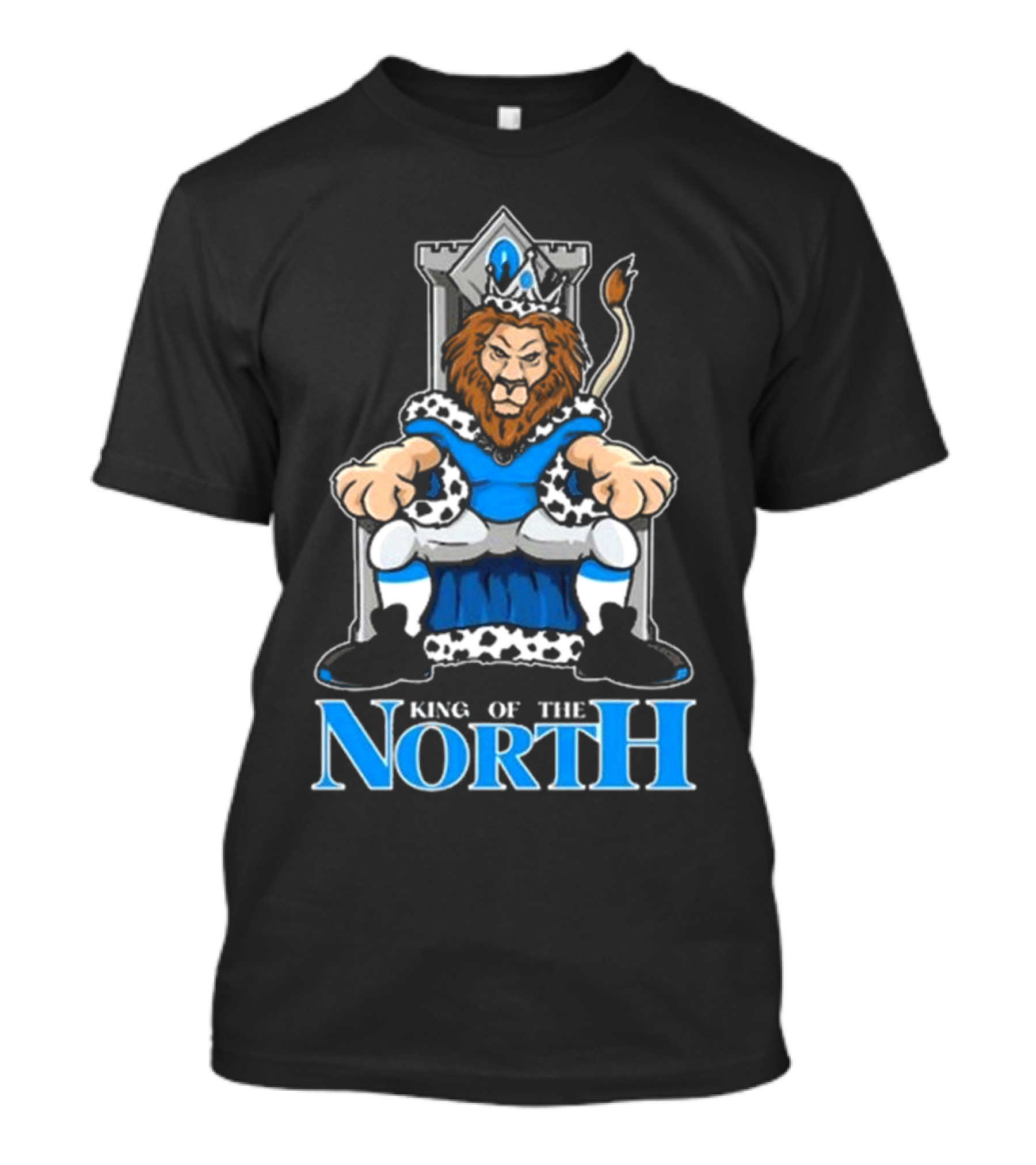 Detroit Lions King Of The North 2025 Lions Throne T-Shirt