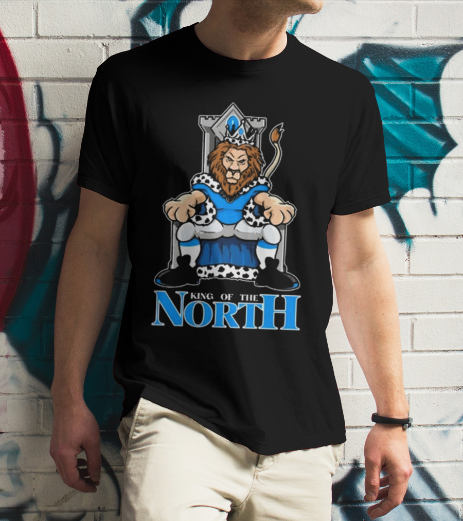 Detroit Lions King Of The North 2025 Lions Throne T-Shirt