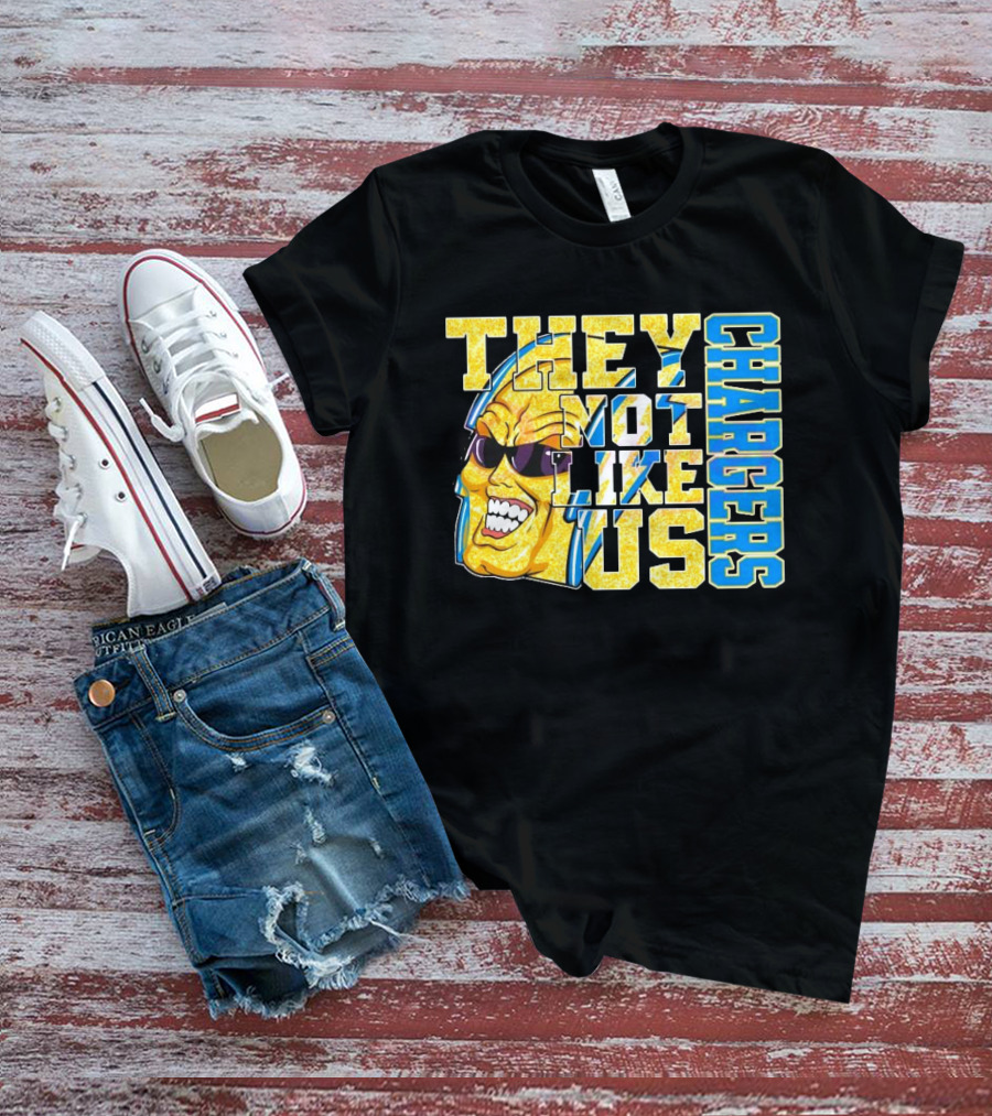 Los Angeles Chargers Glitter They Not Like Us 2025 T-Shirt