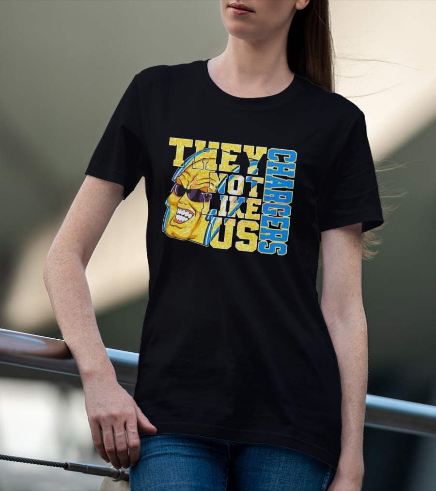 Los Angeles Chargers Glitter They Not Like Us 2025 T-Shirt