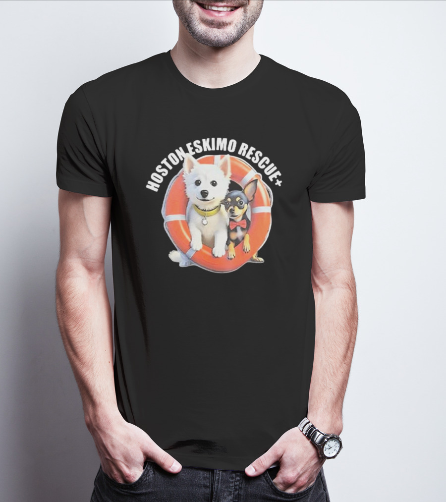 HOSOTN ESKIMO RESCUE DOGS IN LIFEBUOY T-Shirt