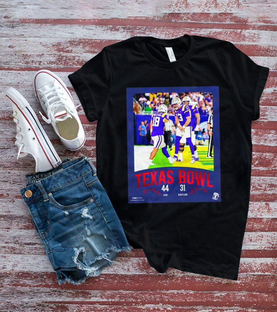 Texas Bowl LSU Tigers 44-31 Victory Over Baylor December 12, 2026 T-Shirt