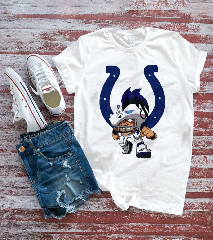 Indianapolis Colts Rush Zone NFL Character 2025 T-Shirt