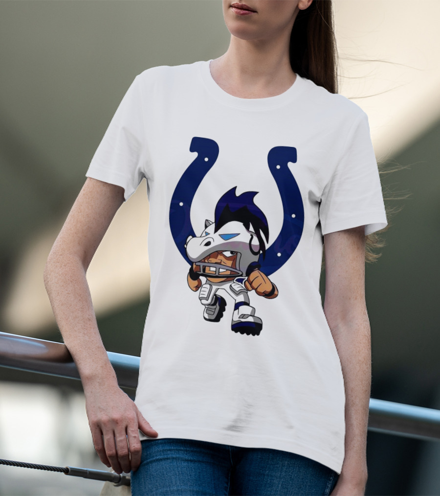 Indianapolis Colts Rush Zone NFL Character 2025 T-Shirt