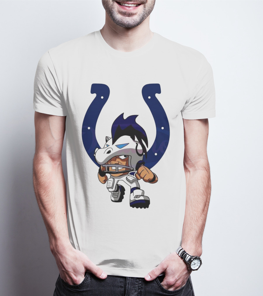 Indianapolis Colts Rush Zone NFL Character 2025 T-Shirt