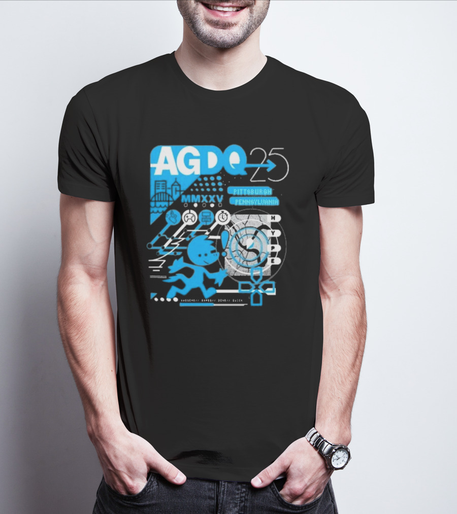 AGDQ 25 Pittsburgh Pennsylvania MMXXV Hype Speed Run Event T-Shirt