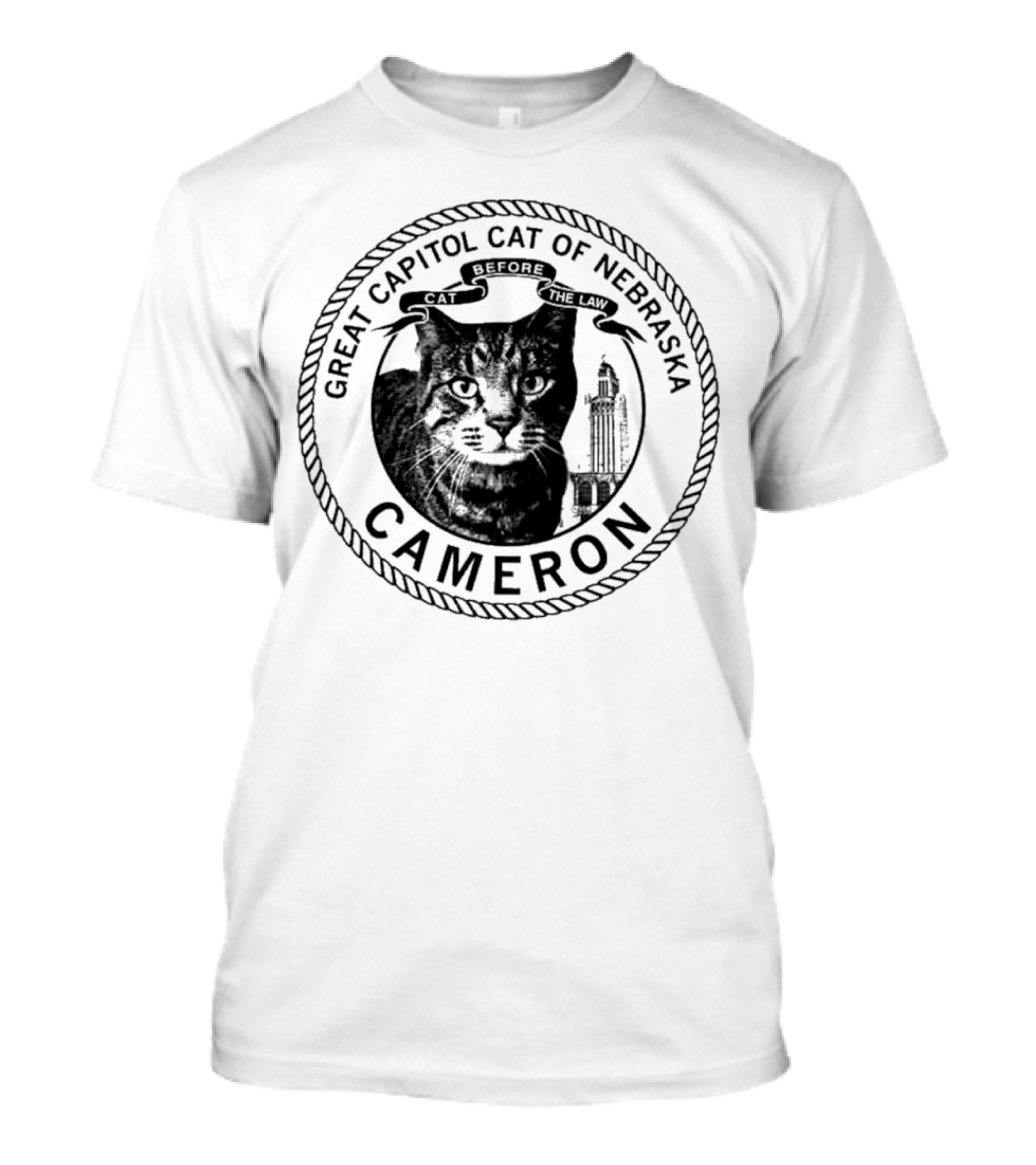 Cameron Great Capitol Cat Before The Law Of Nebraska T-Shirt