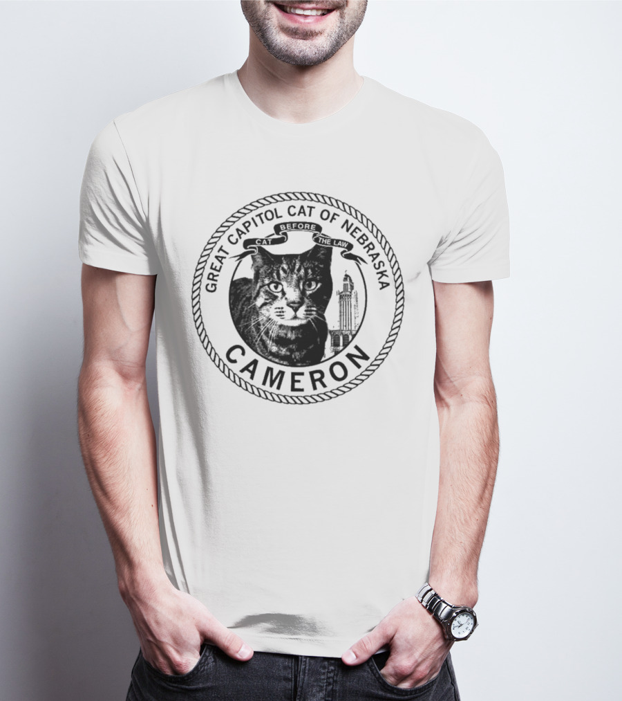 Cameron Great Capitol Cat Before The Law Of Nebraska T-Shirt