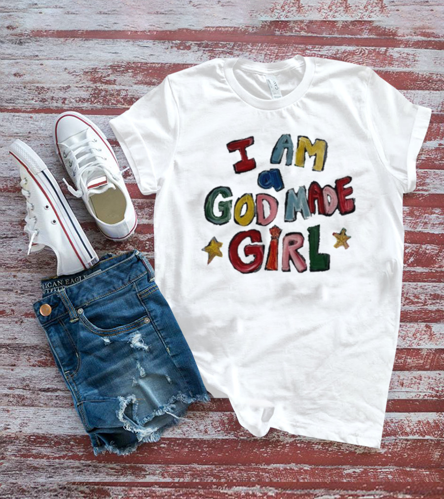 I Am A God Made Girl Stars T-Shirt