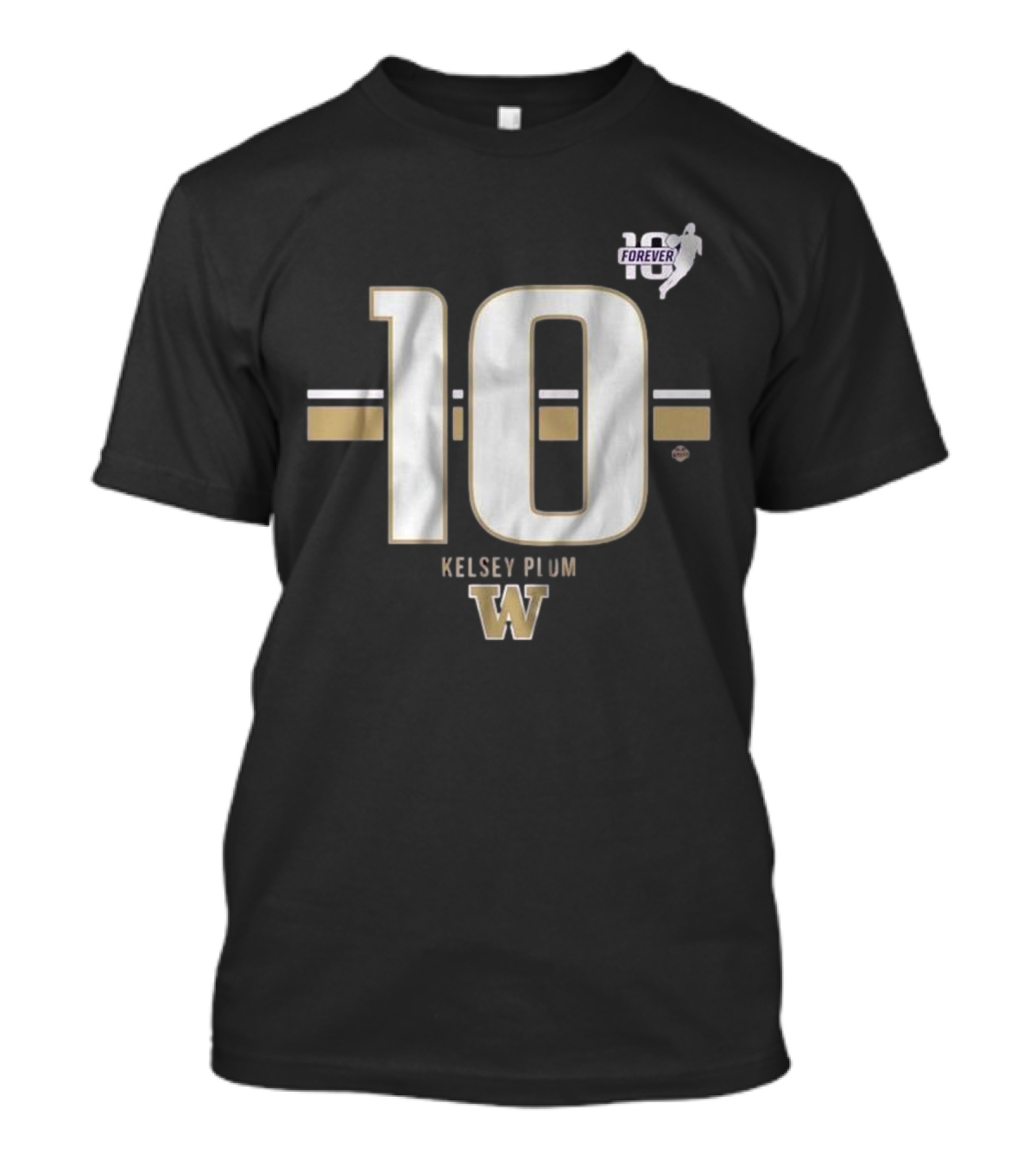 Kelsey Plum Washington Huskies 10 Forever Striped T-Shirt