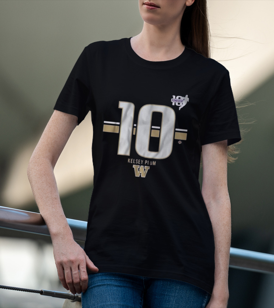 Kelsey Plum Washington Huskies 10 Forever Striped T-Shirt