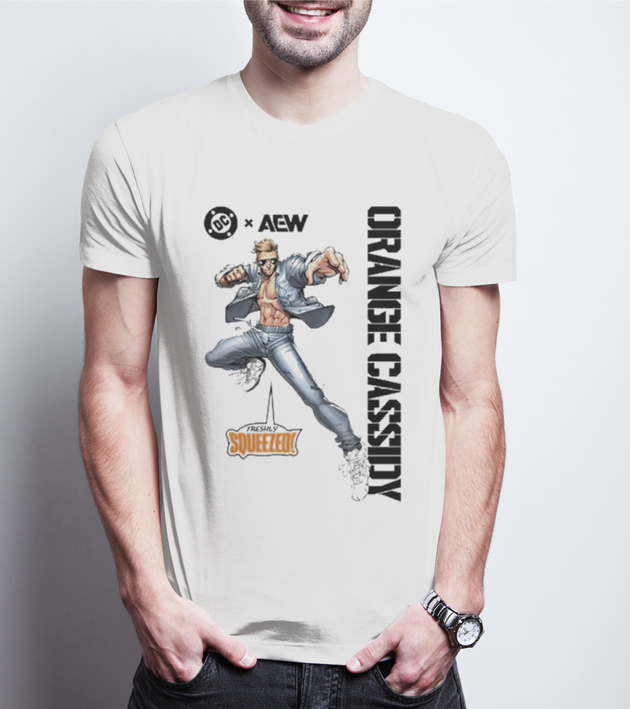AEW Orange Cassidy Freshly Squeezed OC Comic T-Shirt