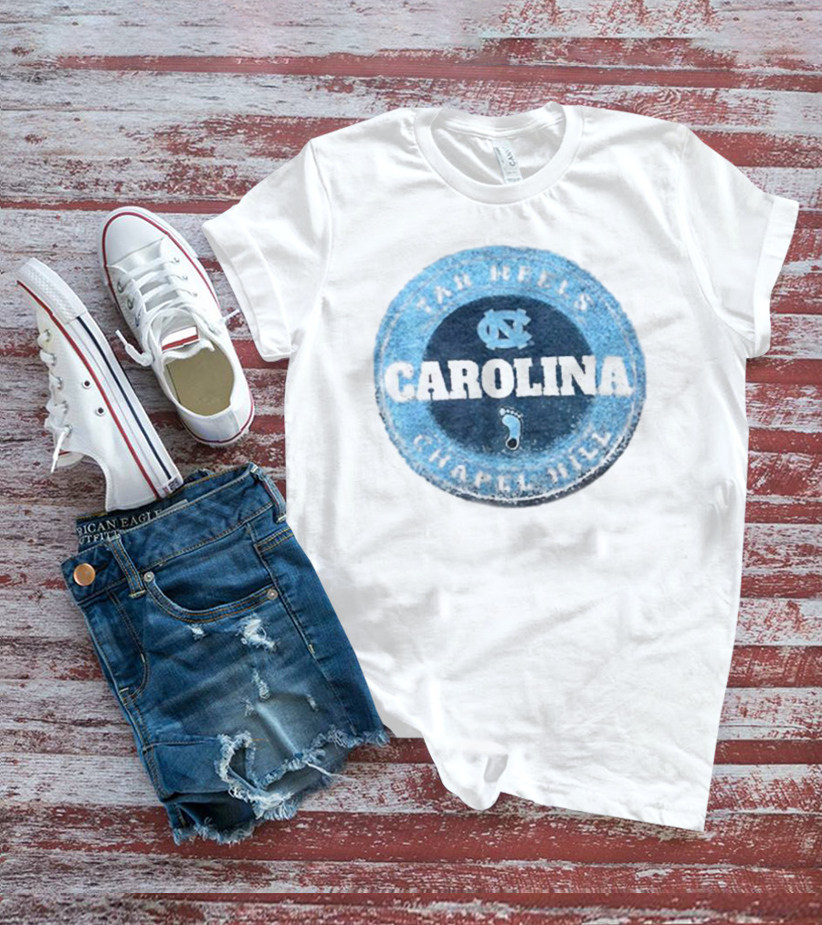 Tar Heels Chapel Hill Carolina NC Round Splatter T-Shirt