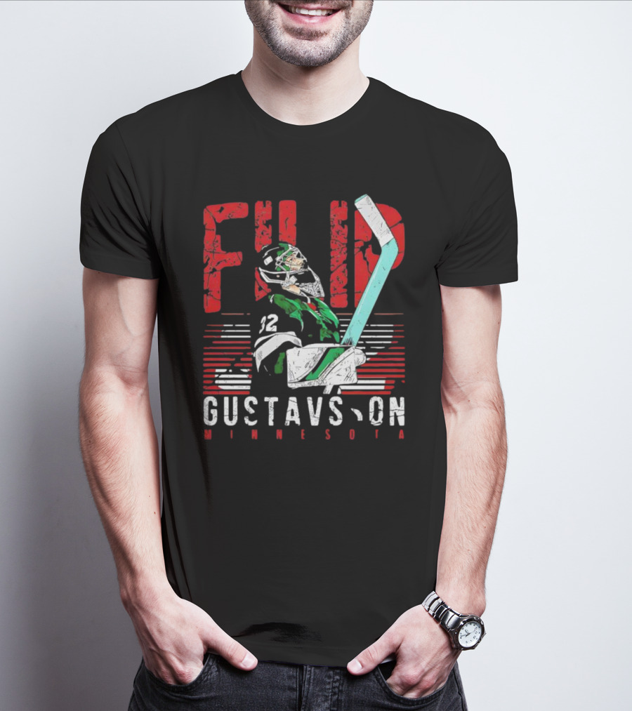 Filip Gustavsson Minnesota Vintage Hockey Player NHL Wild T-Shirt