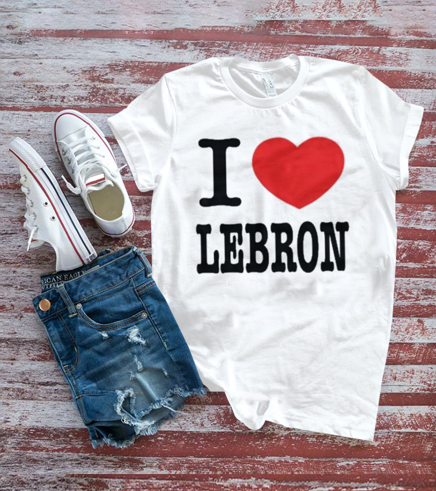 I Love LeBron Heart T-Shirt