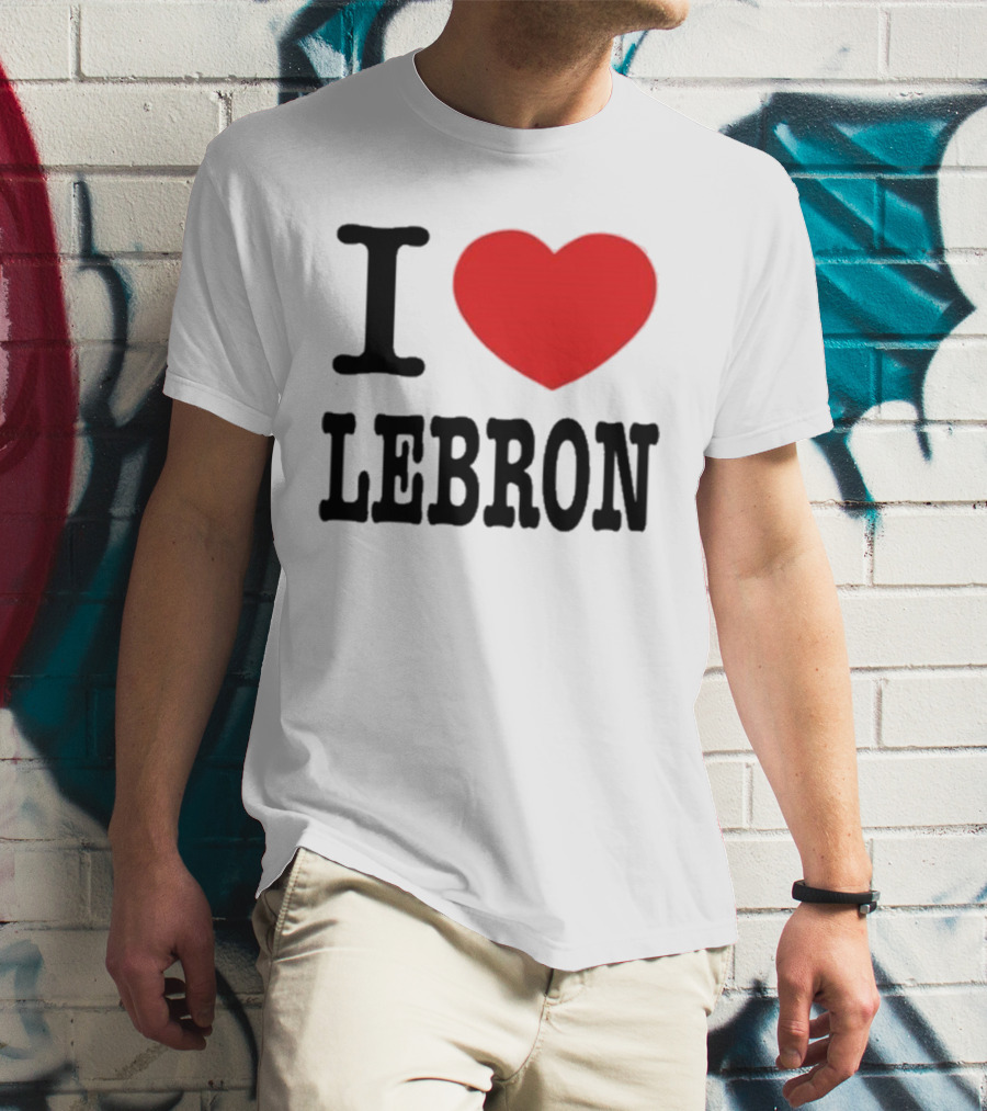 I Love LeBron Heart T-Shirt