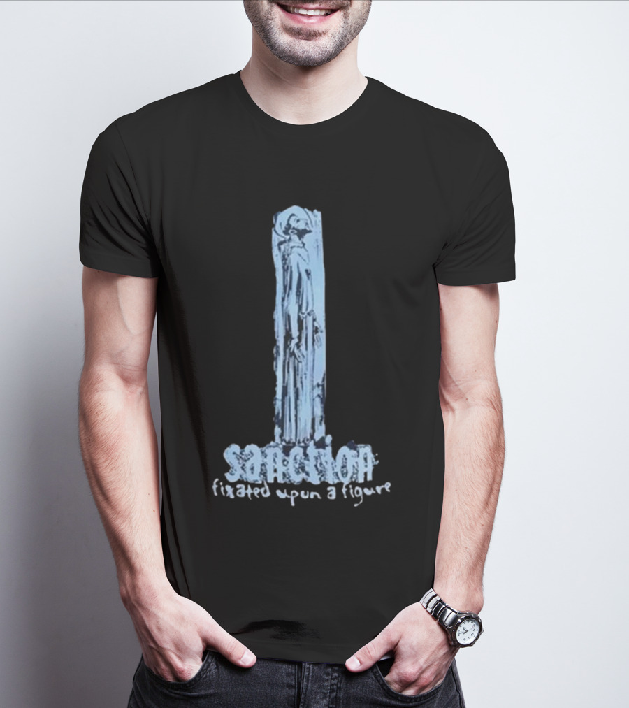 Sanction Fixated Upon A Figure 2025 Blue Monochrome T-Shirt