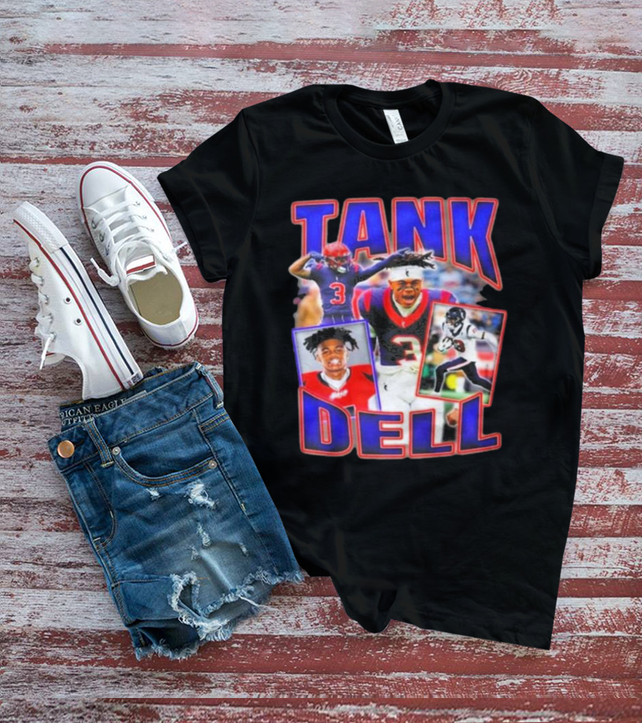 Tank Dell Football Triple Threat Texans Player Highlights T-Shirt