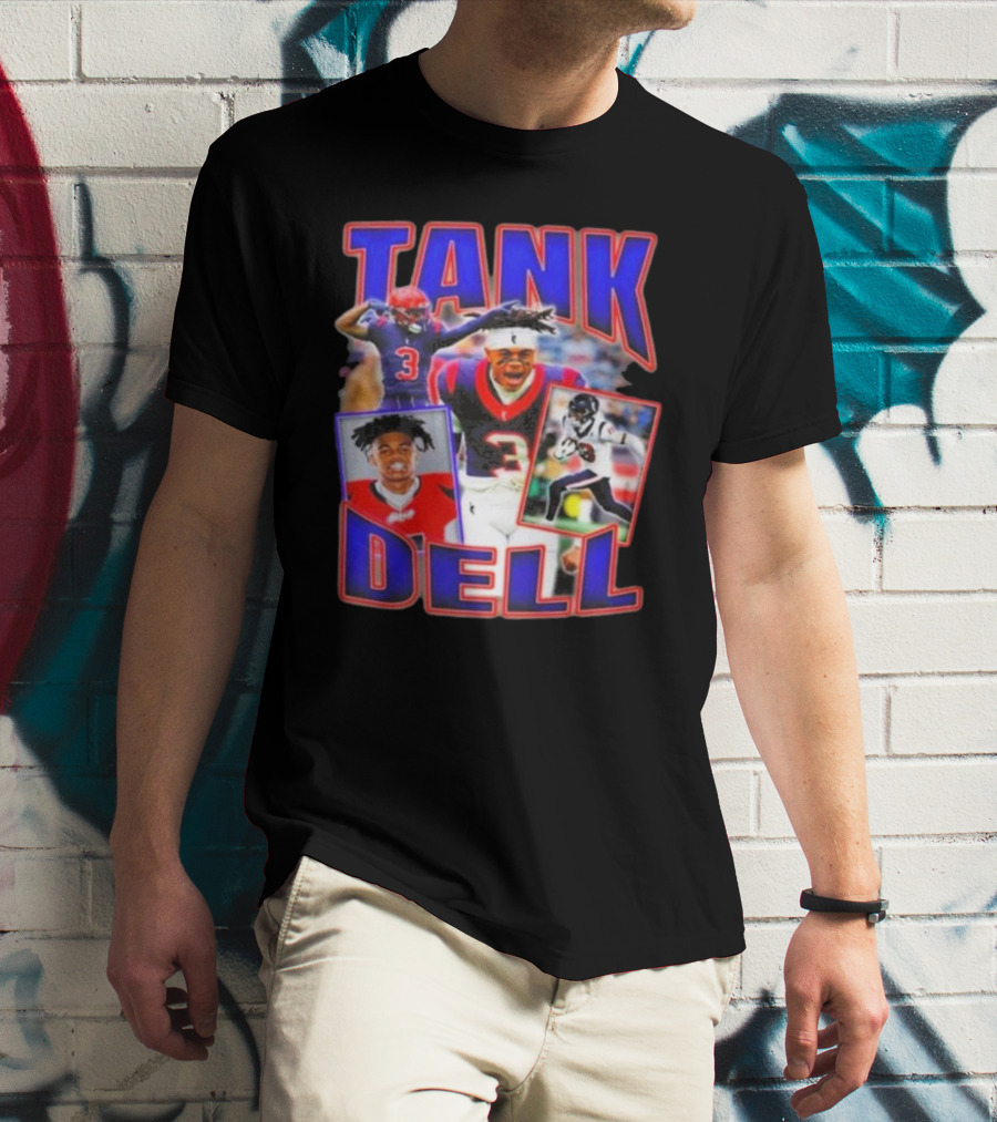 Tank Dell Football Triple Threat Texans Player Highlights T-Shirt