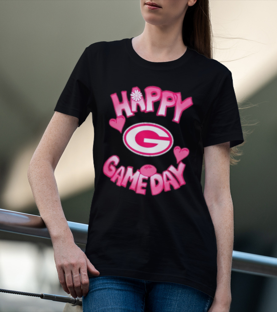 Happy Gameday Valentine’s Day Green Bay Packers 2025 T-Shirt